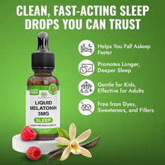 label showing 3 mg per serving for adults and kids