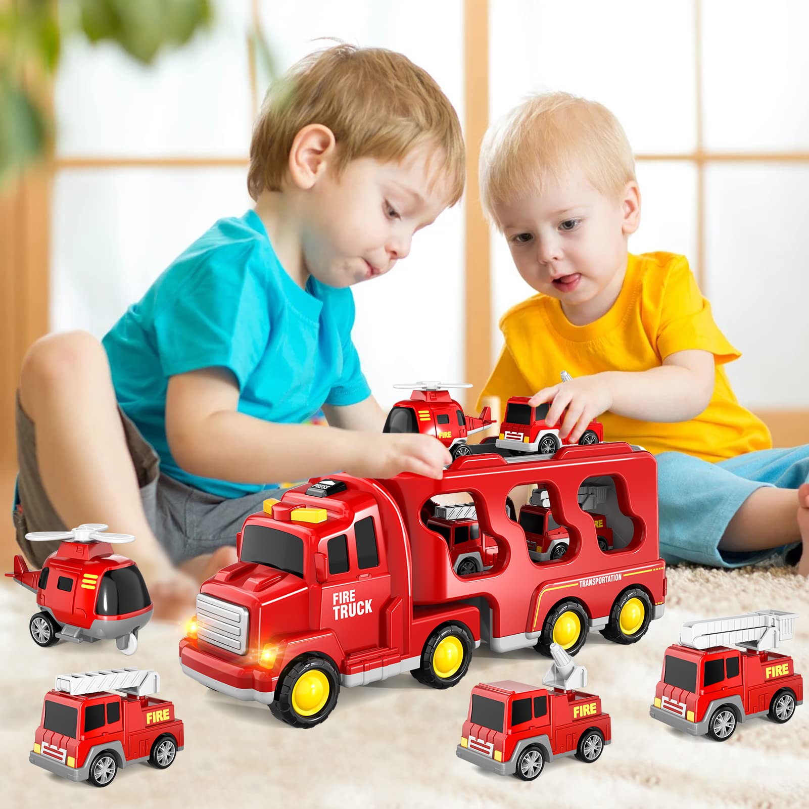ABS plastic construction for Bennol fire truck toys