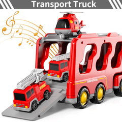 Three mini ladder trucks included in Bennol playset