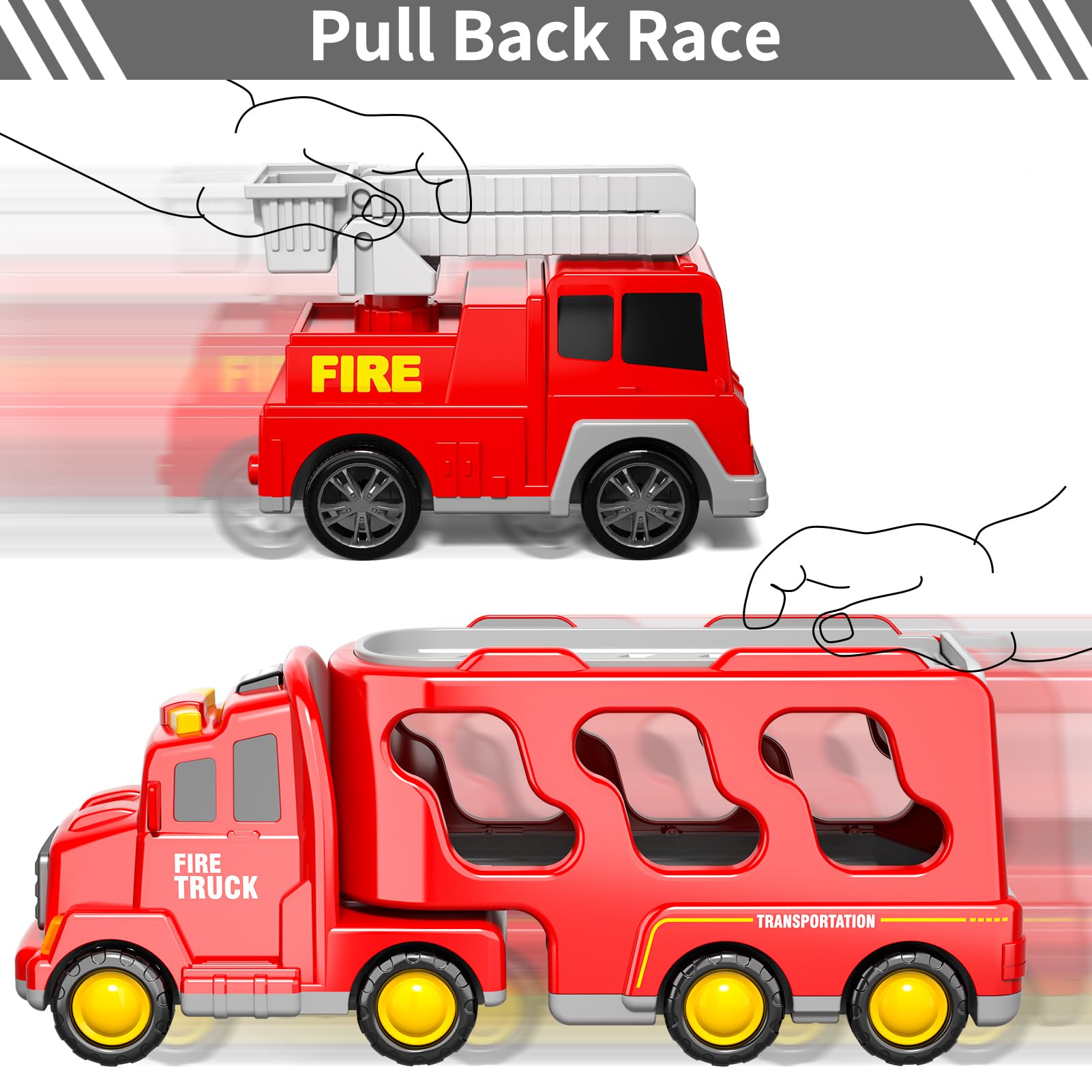 Realistic lights and siren feature on Bennol fire truck