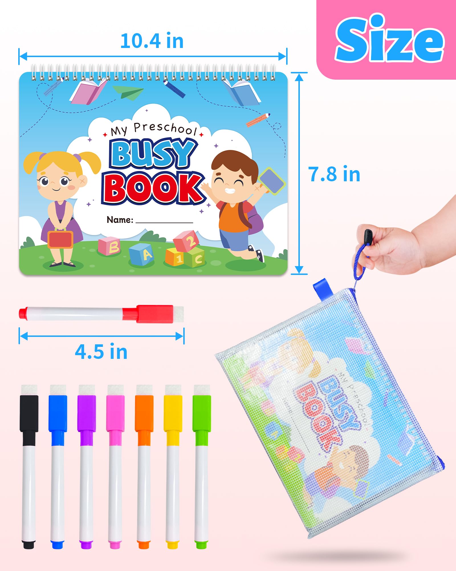 Gift-ready toddler learning toy for ages 3-5 boys and girls