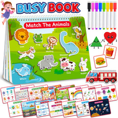 Benresive Busy Book for Toddlers 3-5 8x12 inch booklet