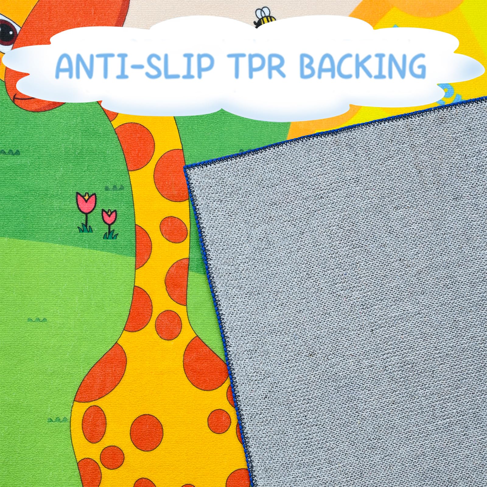 BENRON 4x6 Kids Rug suitable for playroom and classroom environments