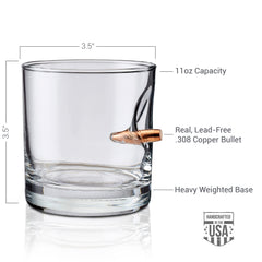 Individually handmade in Wisconsin BenShot glass
