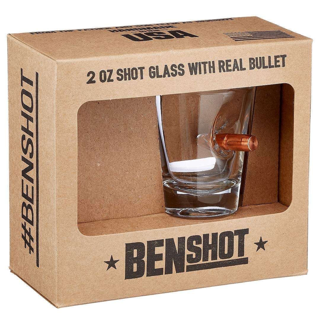 Handmade in Wisconsin BenShot Merica shot glass