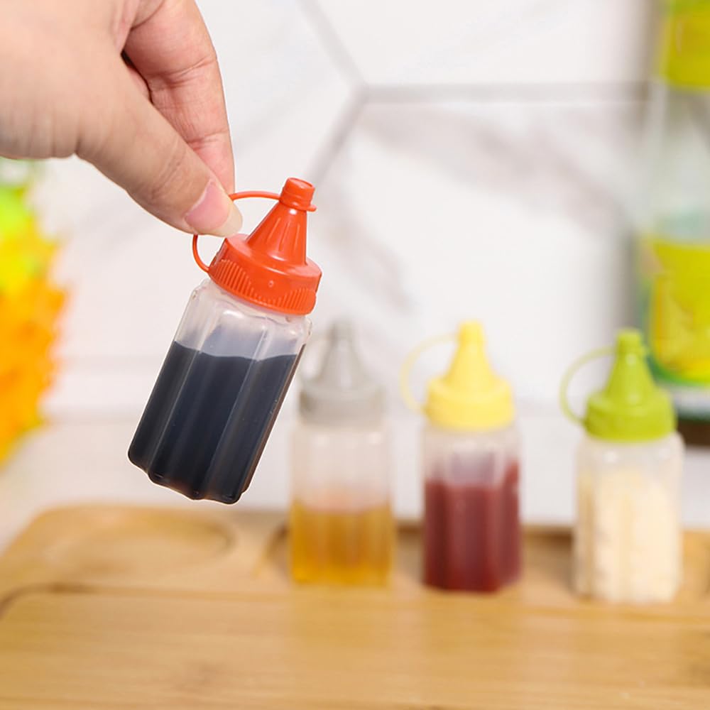 Dishwasher safe food grade plastic condiment bottles for sauces