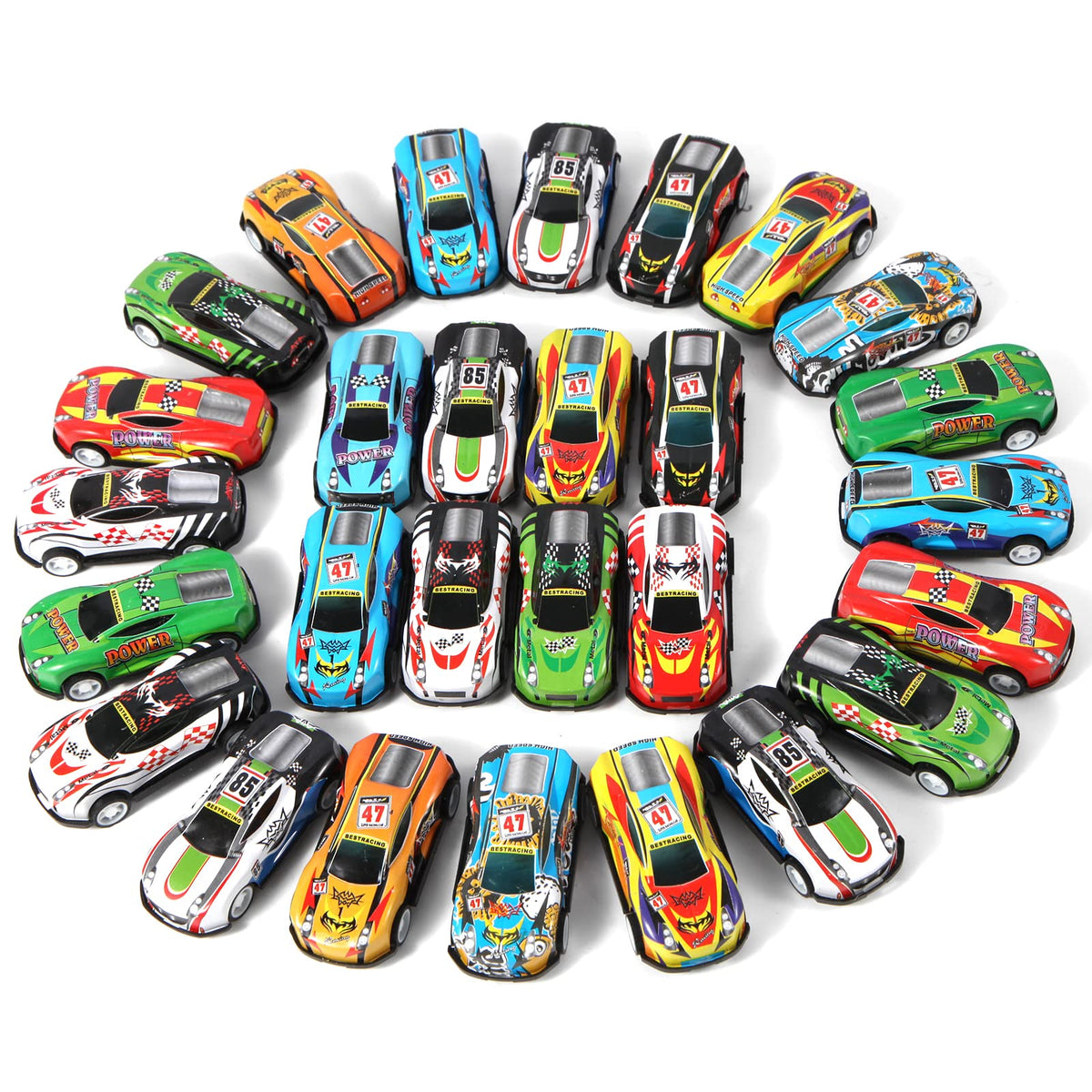 benzem pull back cars 28-pack set for kids