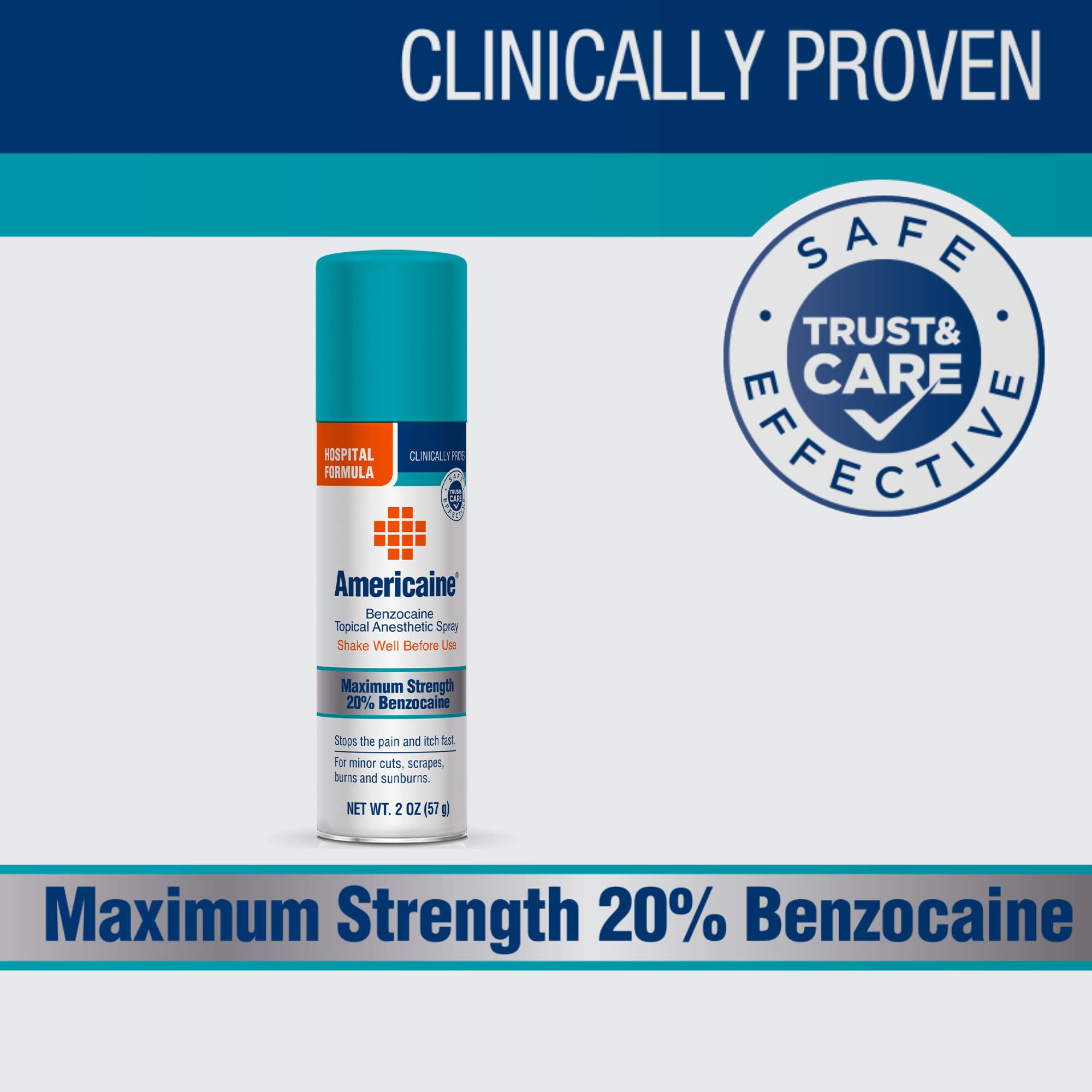 2 Oz benzocaine spray bottle
