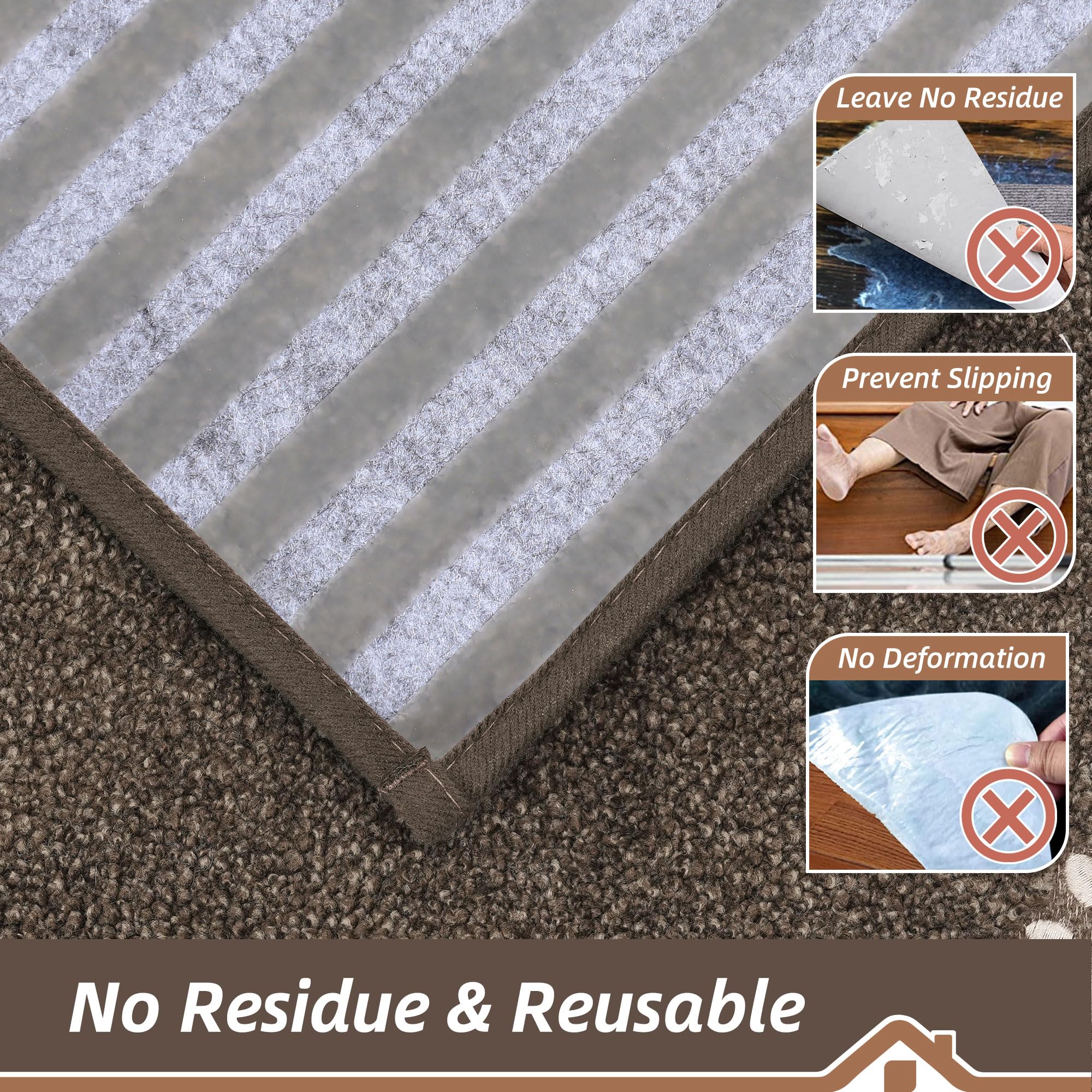 Plush comfort 0.4 inch BEQHAUSE stair treads