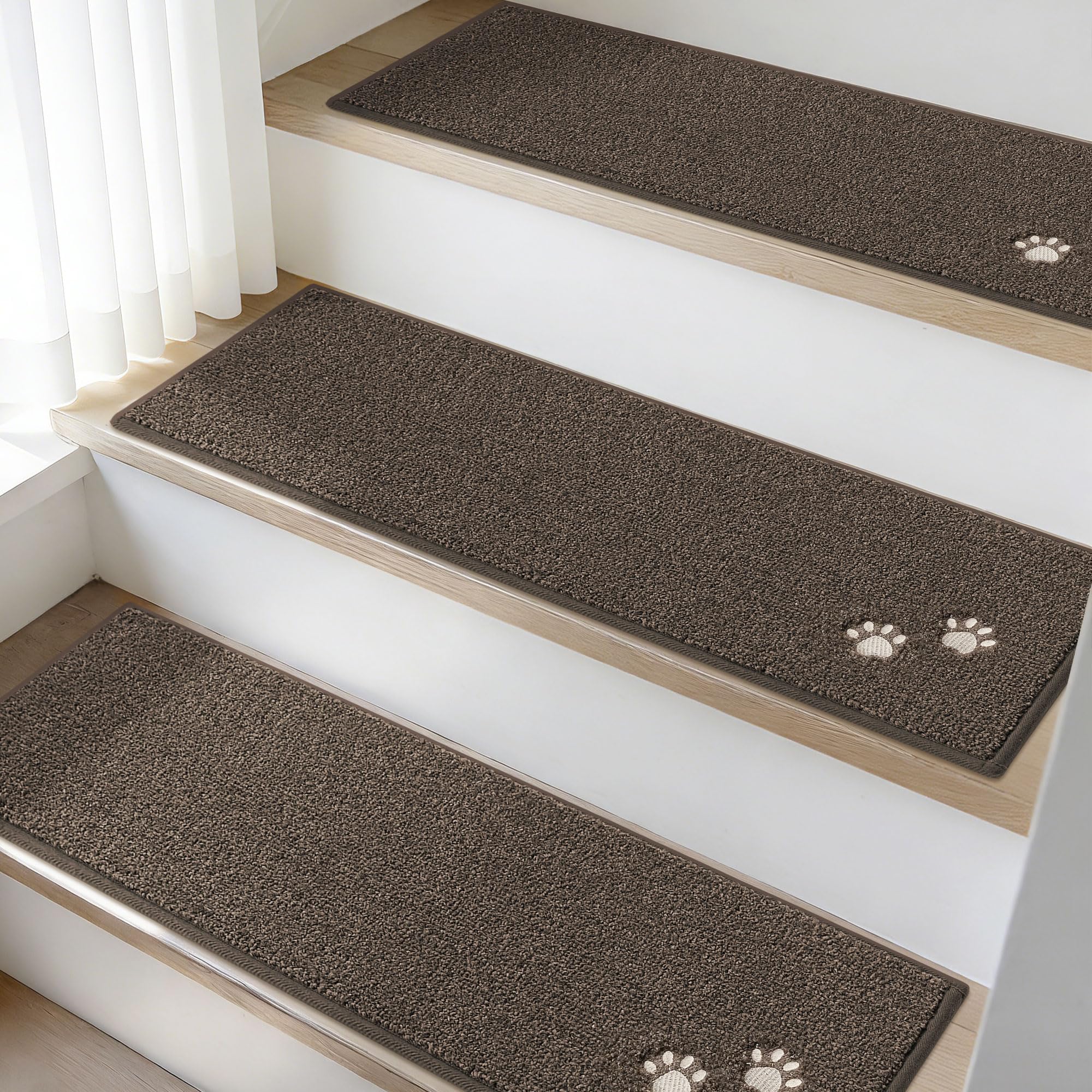 TPE non-slip backing BEQHAUSE stair treads