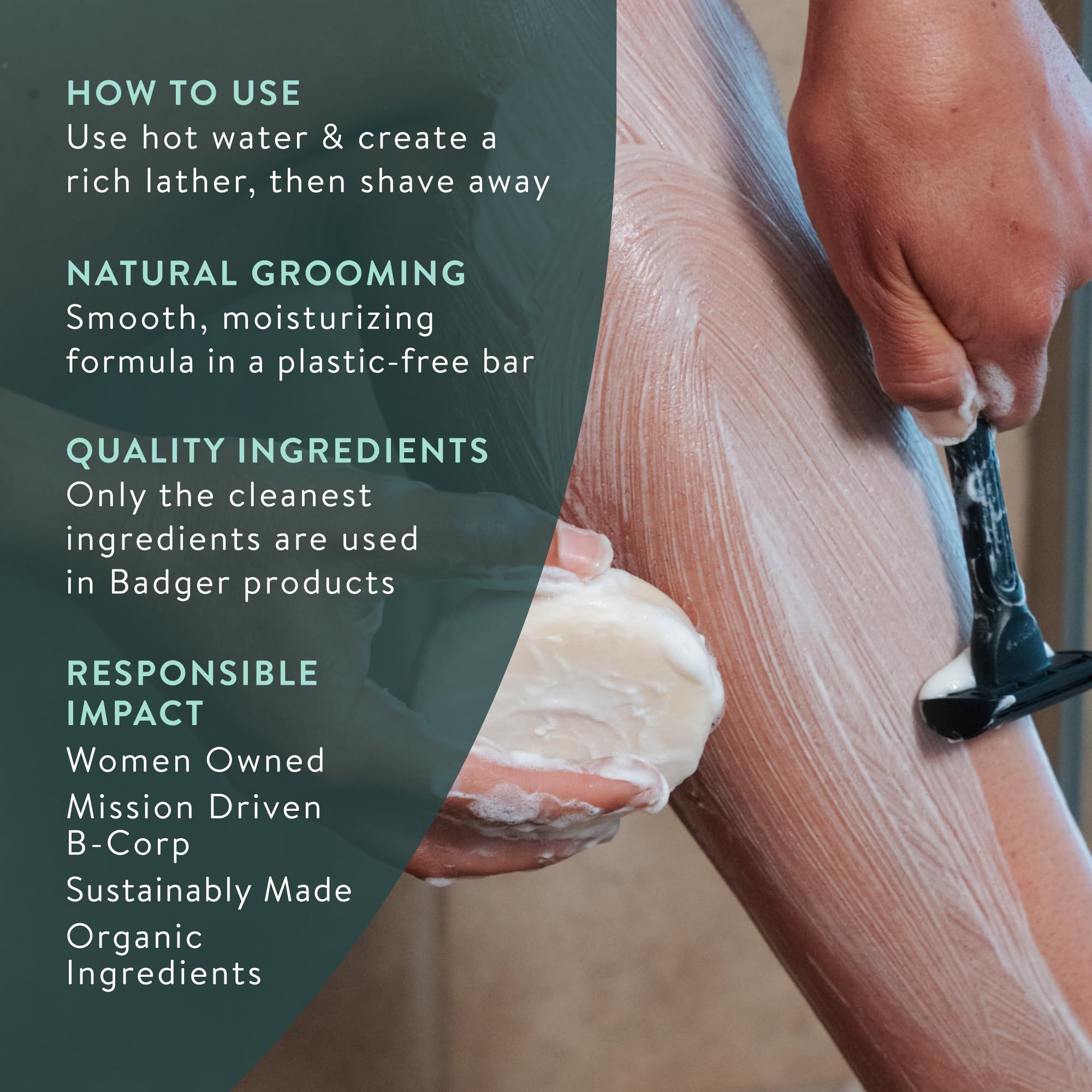 Travel size shaving soap puck for men and women