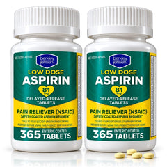 Berkley Jensen low dose aspirin 81mg bottle with 730 tablets