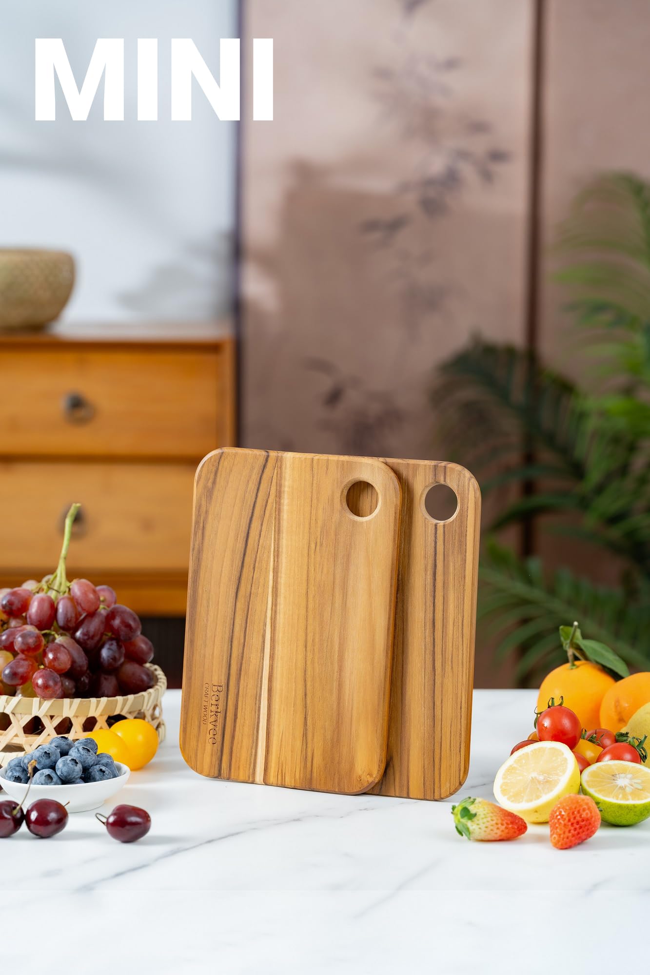 BPA Free teak wood cutting board Berkvee