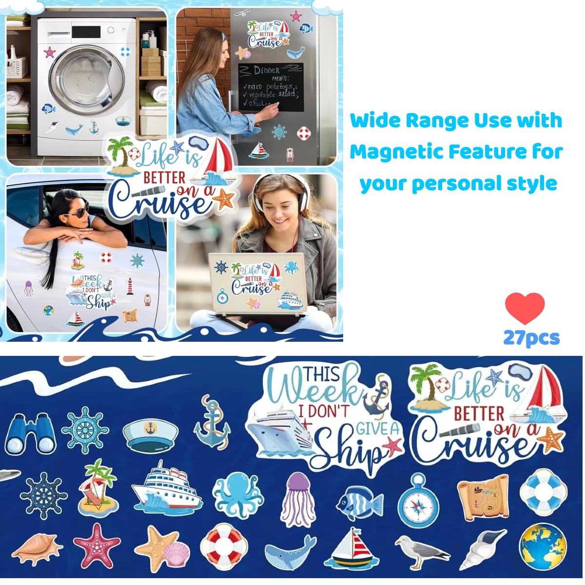 Berocia magnets on metal surfaces such as mailboxes and laptops