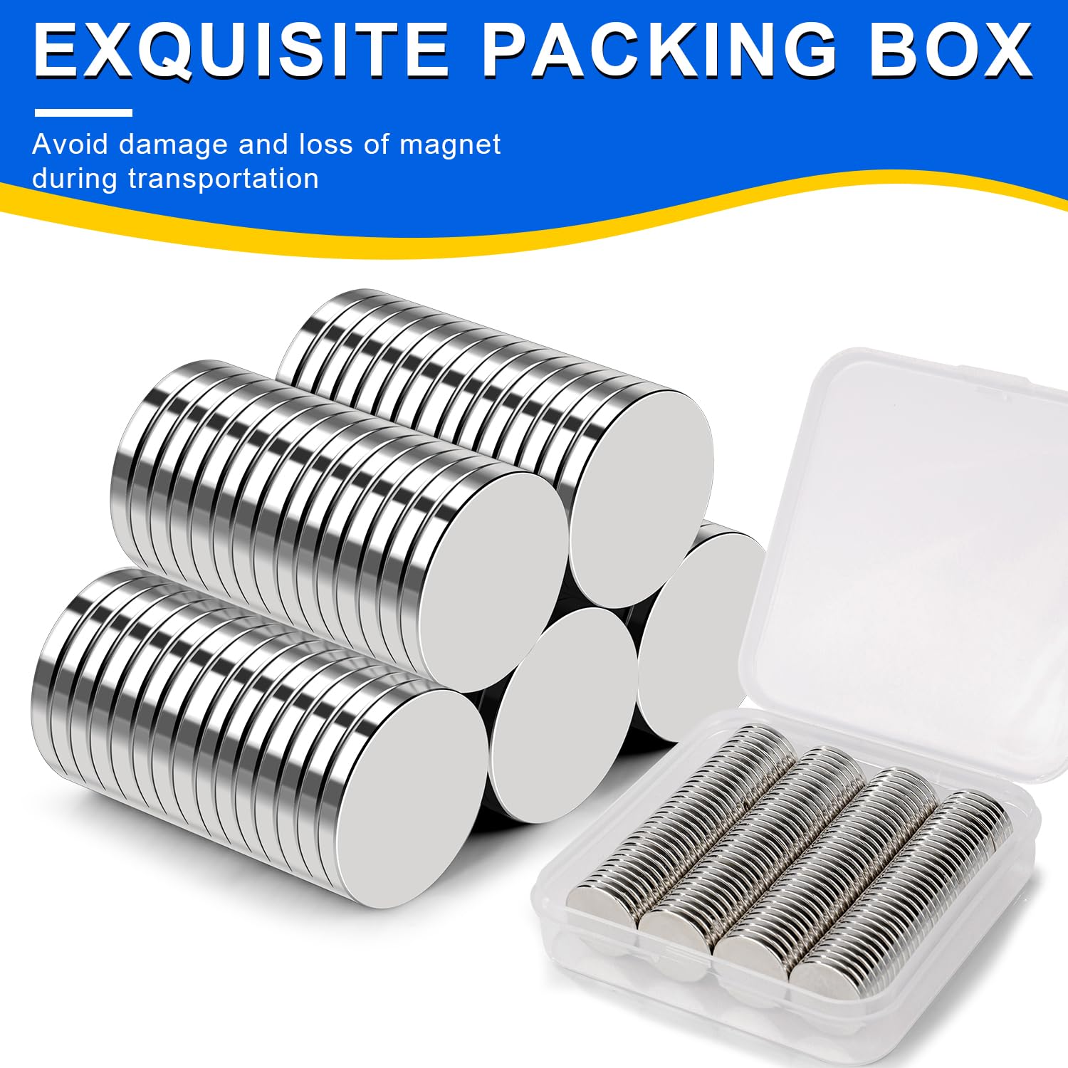 Durable magnets corrosion resistance 15x2mm 30 pack