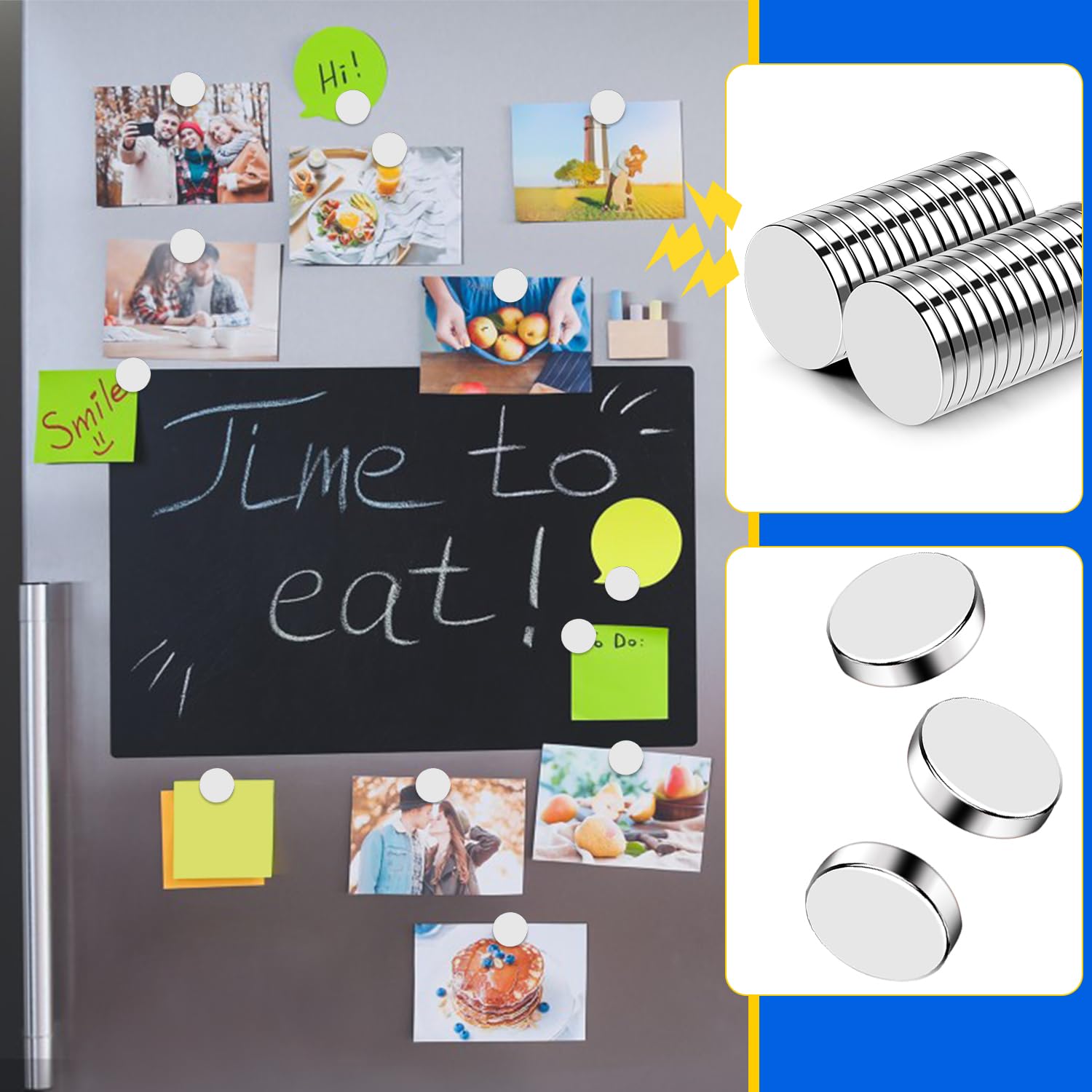 Easy to remove small magnets 15x2mm 30 pack