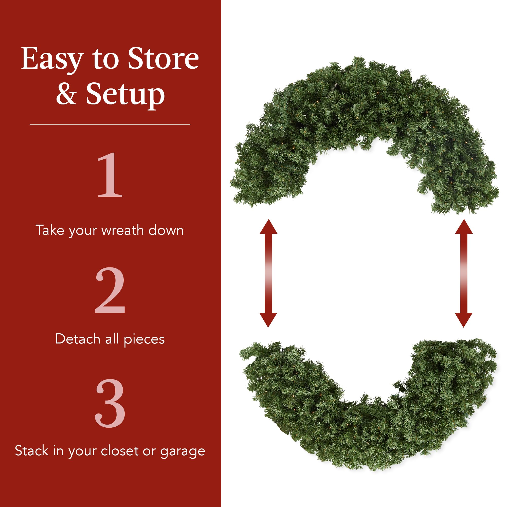 Best Choice Products 48in diameter wreath dimensions 48 dia 10 high