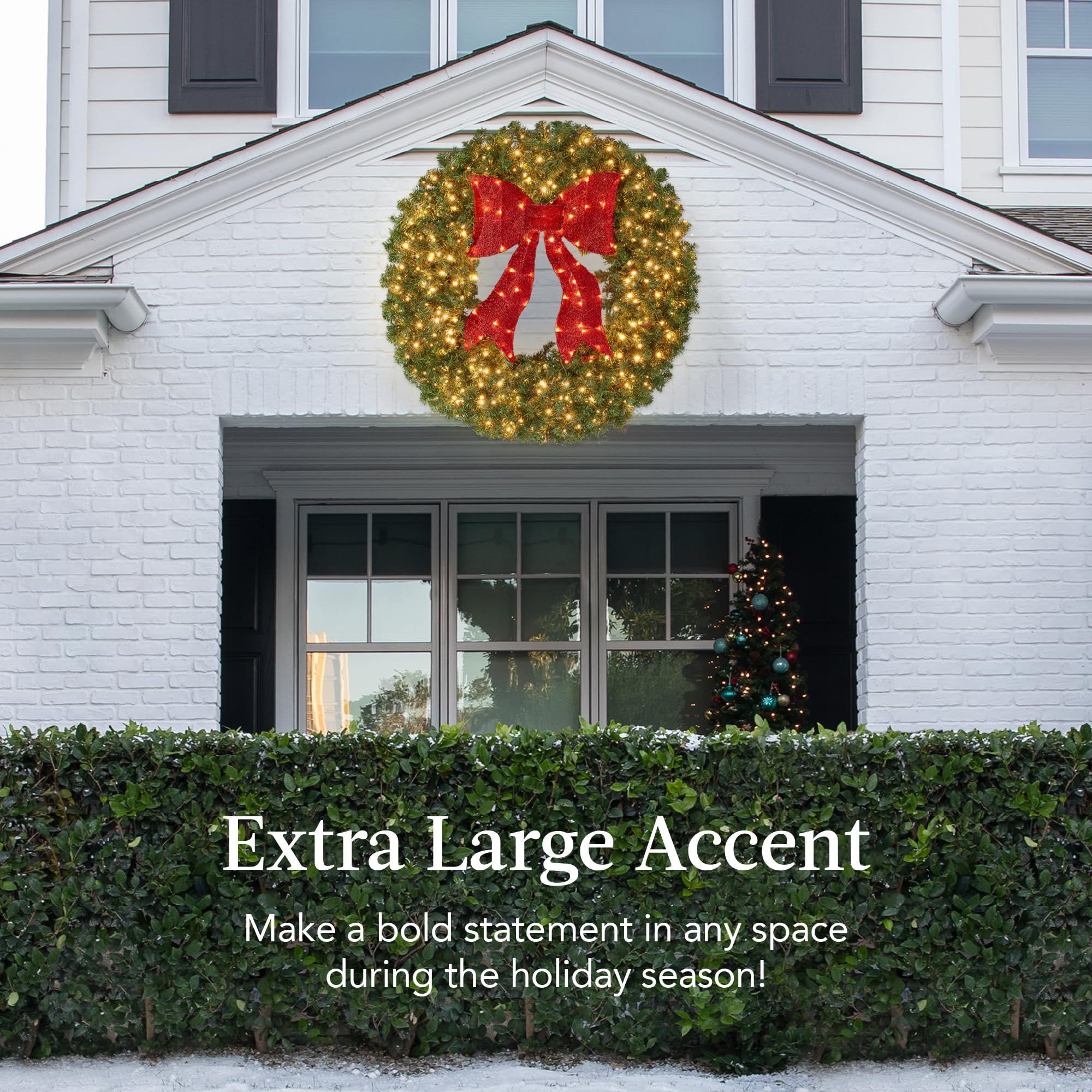 Best Choice Products 48in wreath with 250 LED lights