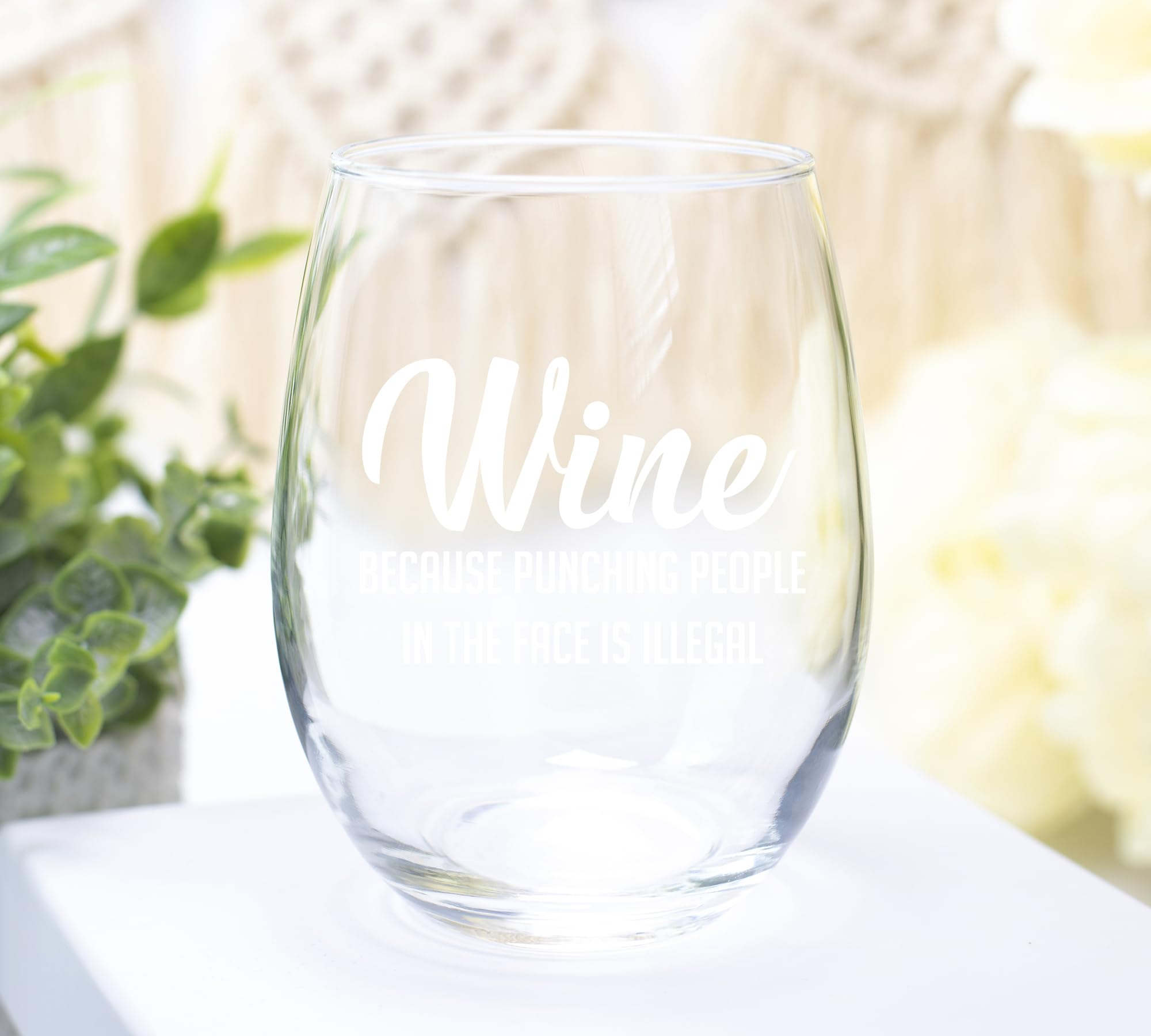 best friend gift wine glass quote