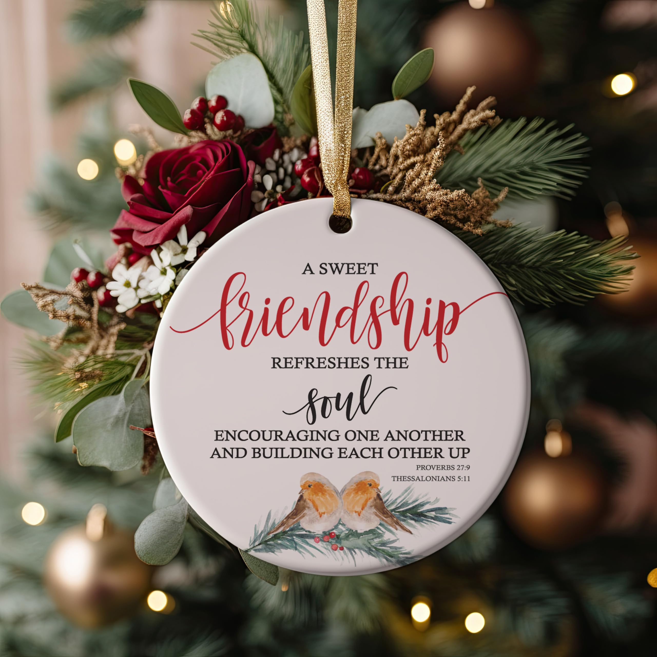 Best friends proverb 27 9 ornament gift idea