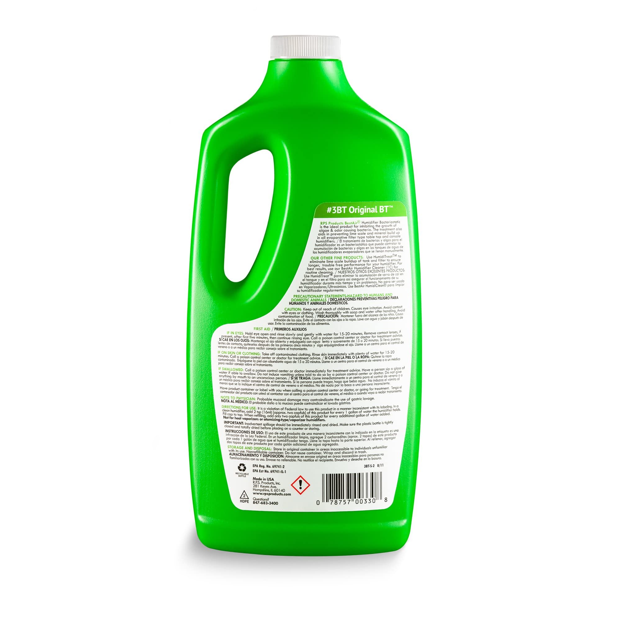 BestAir 2 pack humidifier water treatment bottle