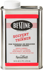 Bestine Solvent and Thinner for Rubber Cement 16 Ounce Can with child-proof cap