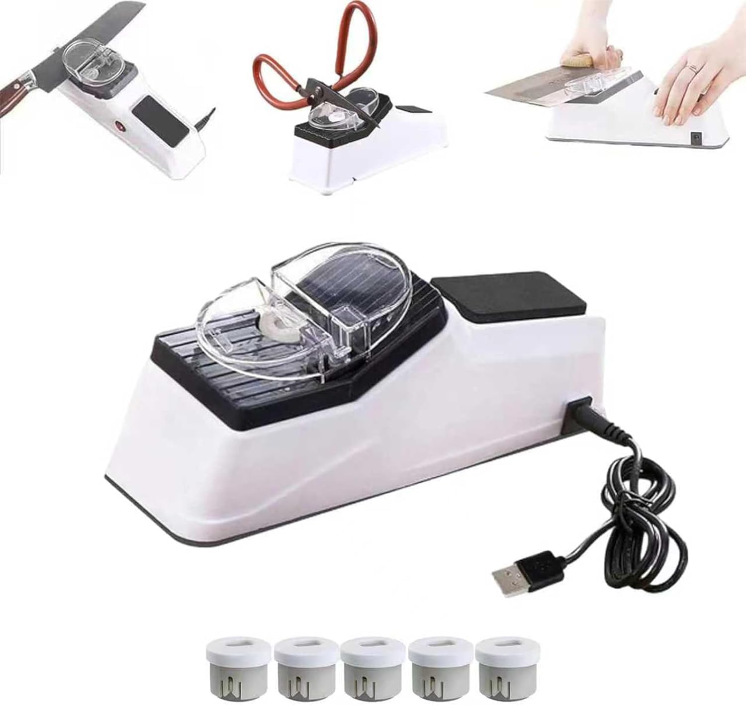 Besyner Sharp Pro double sided USB electric knife sharpener product front view
