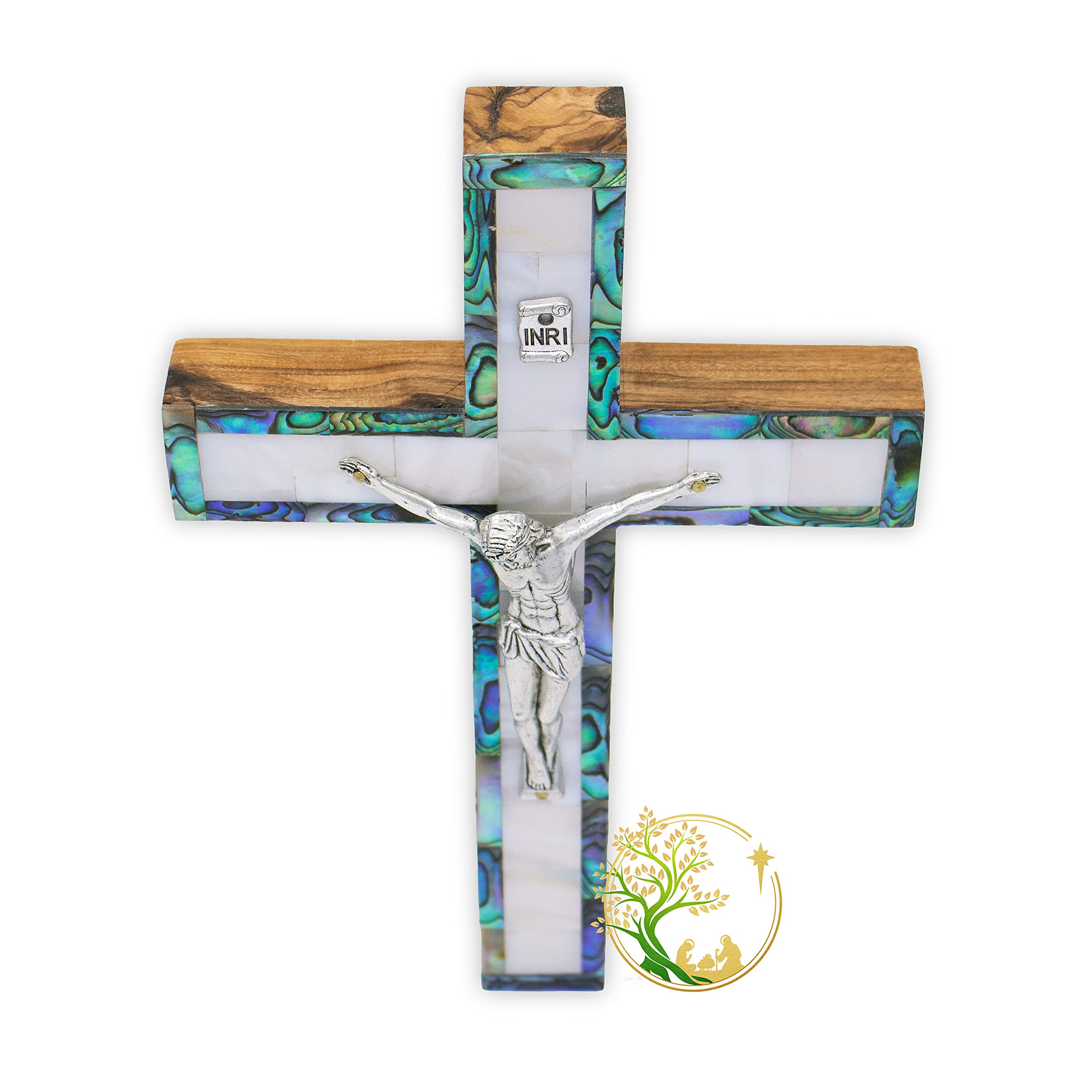 Bethlehem olive wood cross dimensions 6.25 x 4.25 x 1.25 inches