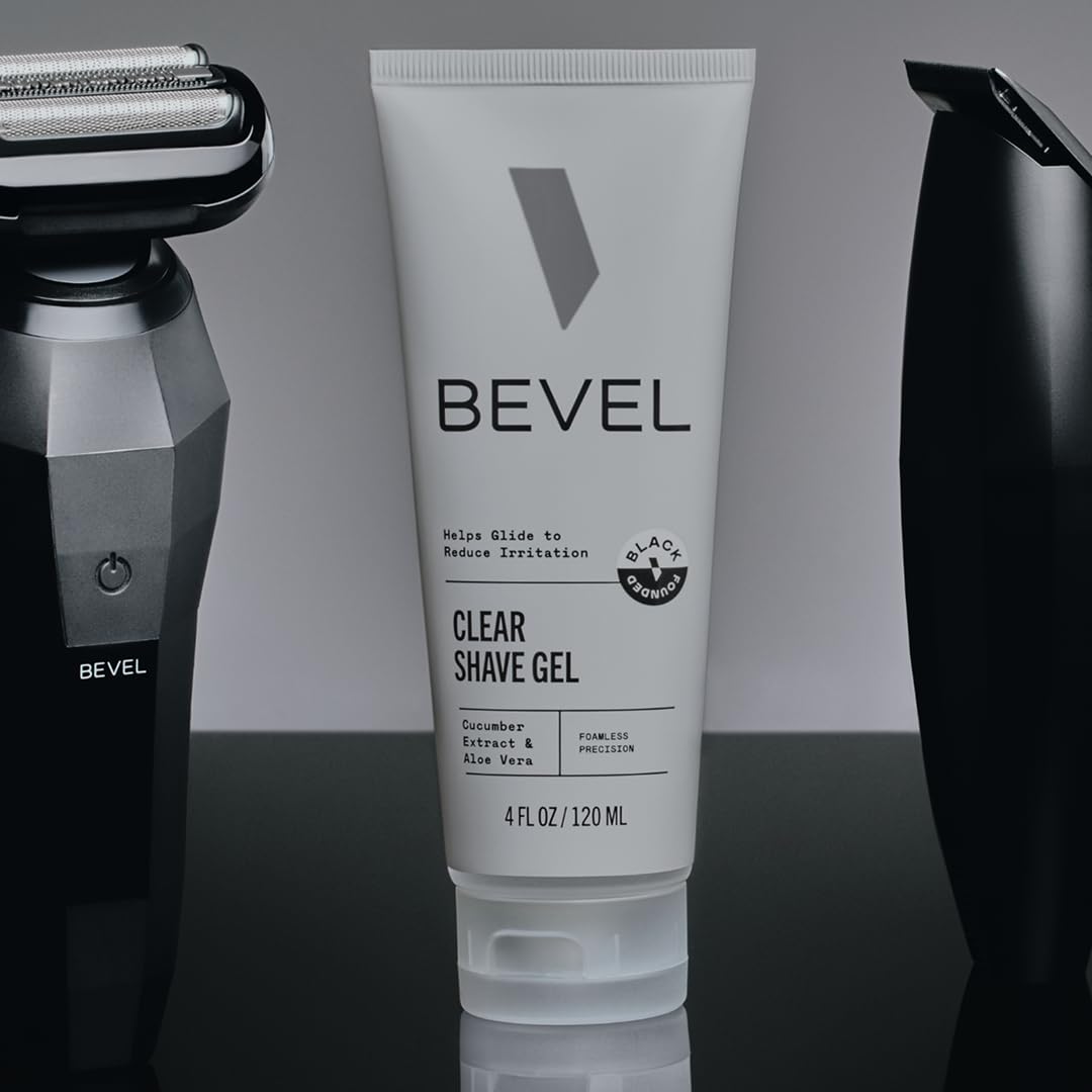 Bevel Clear Shave Gel precision detailing features