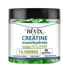 BEVIX Creatine Gummies packaging with gummies
