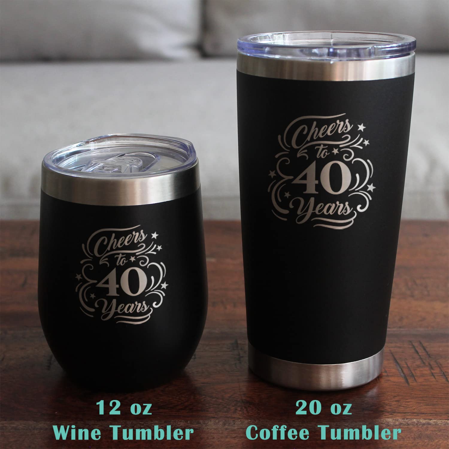 Bevvee 40 years milestone pint glass gift