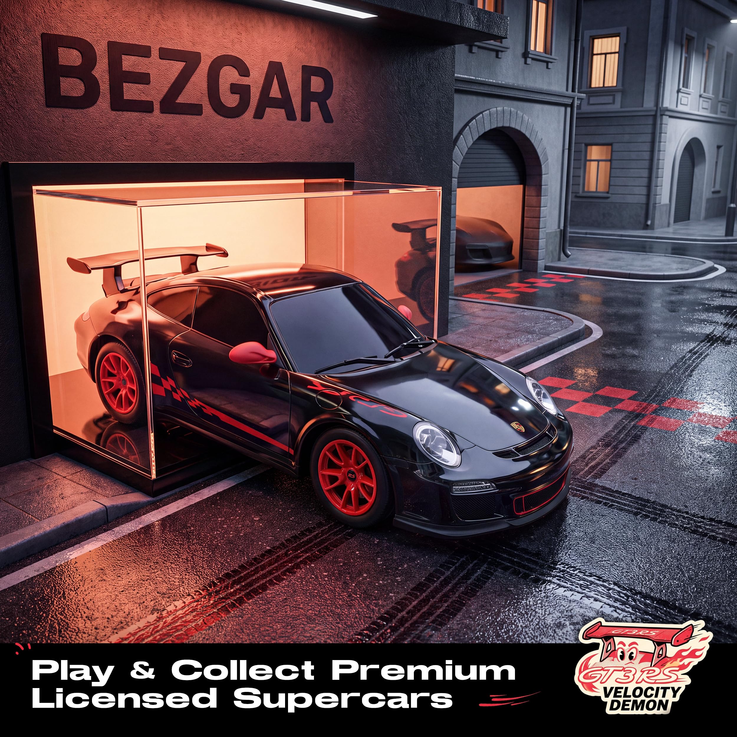 BEZGAR Porsche RC Car for boys display-ready packaging