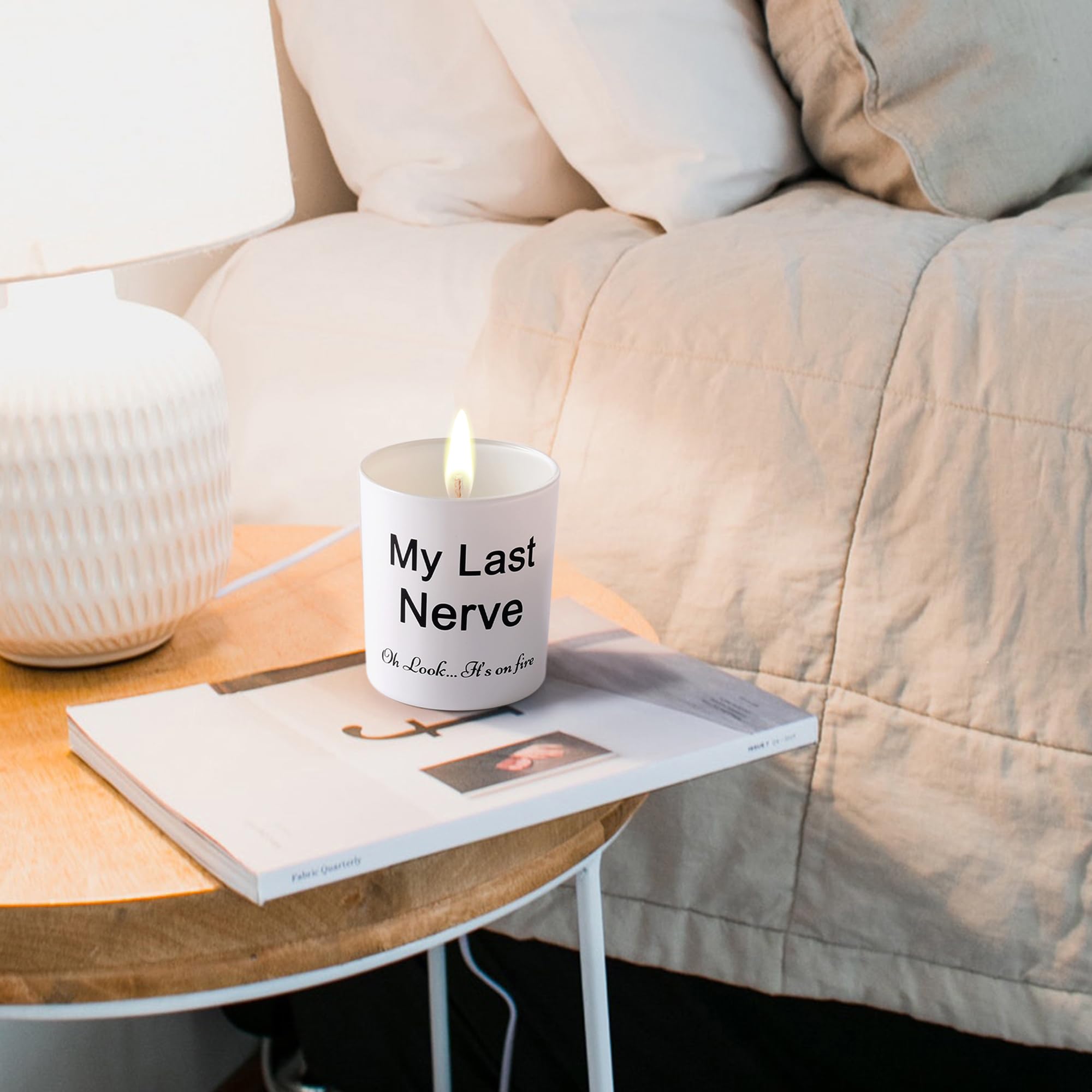 BFJLIFE lavender soy candle yoga use