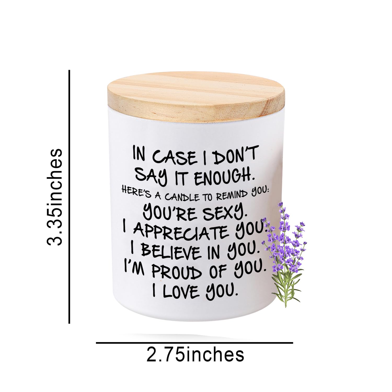Gift for her candle close up BFJLIFE