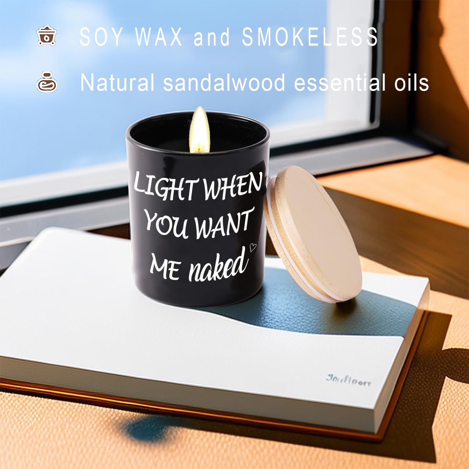 BFJLIFE gifts for him anniversary candle