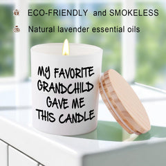 Giftable lavender candle for Grandma and Grandpa BFJLIFE