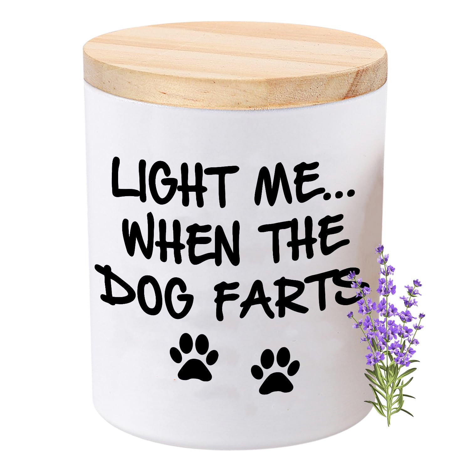 BFJLIFE Lavender scented soy candle product image packaging