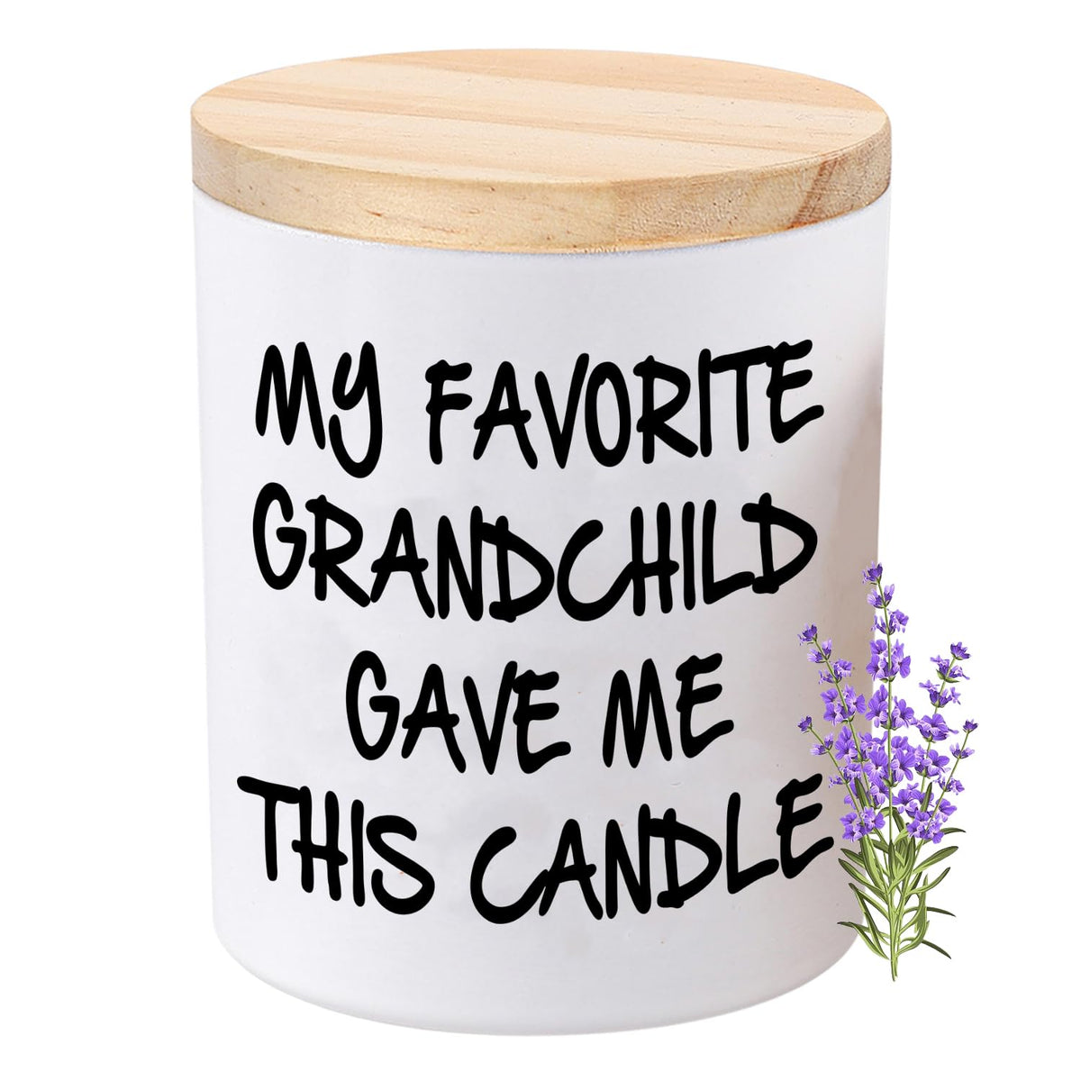 BFJLIFE lavender scented soy candle packaging