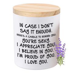 BFJLIFE lavender scented soy candle product image
