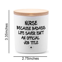 Nurse week appreciation candle suitable for relaxation