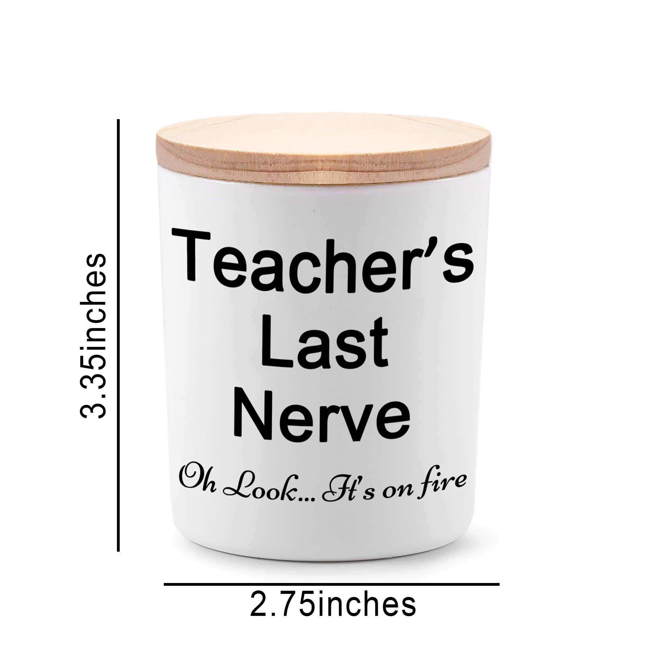 Preschool dance teacher gift candle