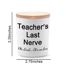 Preschool dance teacher gift candle