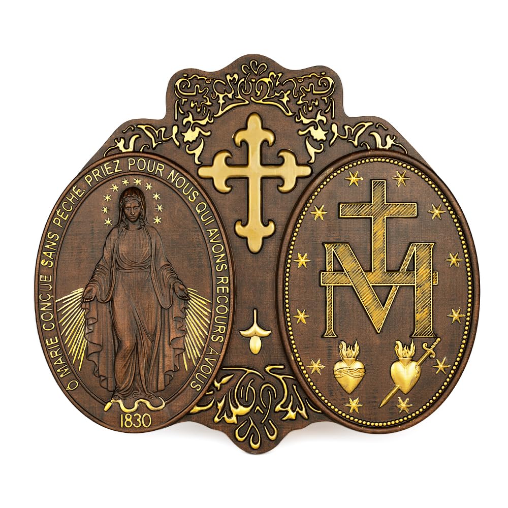 bgcarpenter wooden Virgin Mary wall decor 12 inch product image