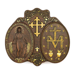 bgcarpenter wooden Virgin Mary wall decor 12 inch product image