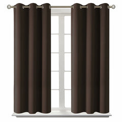 BGment short curtains for small window 38x45 panel set