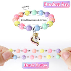 Unicorn butterfly flower cat designs beaded bracelets
