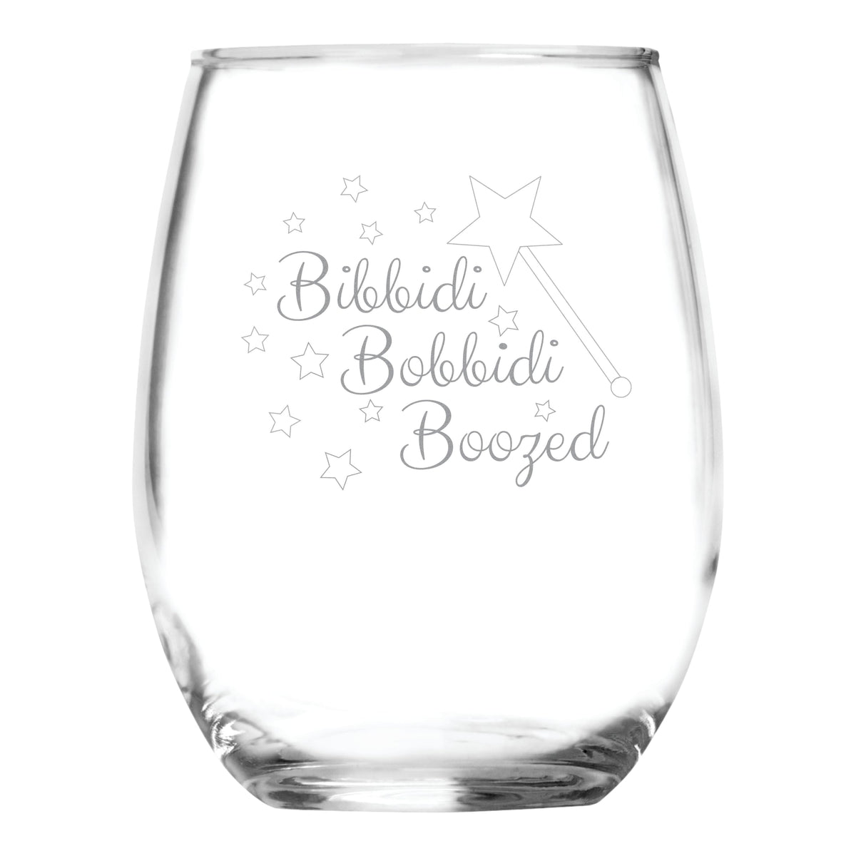 Bibbidi Bobbidi Boozed stemless glass 15 oz