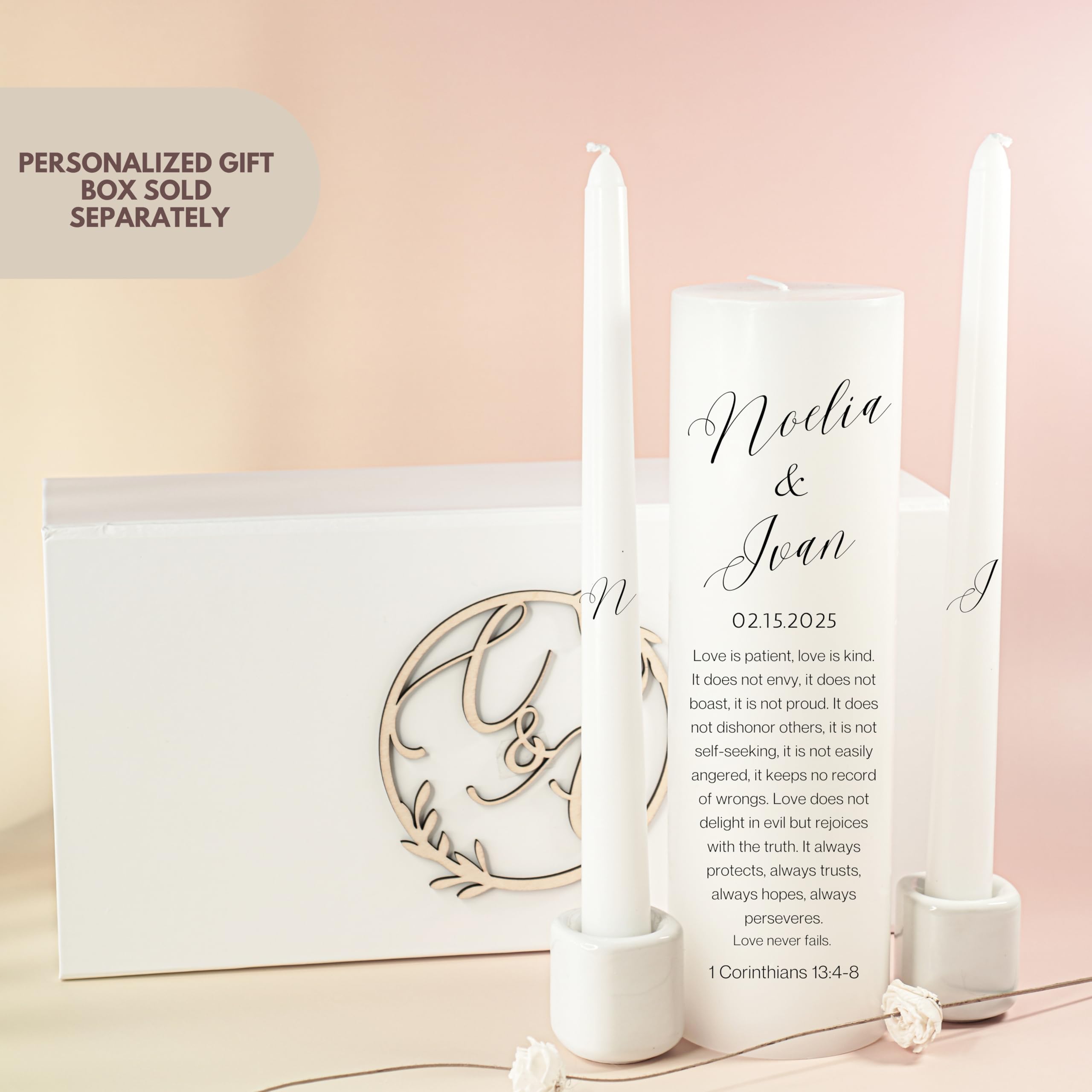 USA made unity and wedding candles assembled and packaged