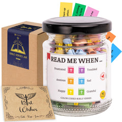 Bible Verse Jar with 92 hand-rolled scripture scrolls