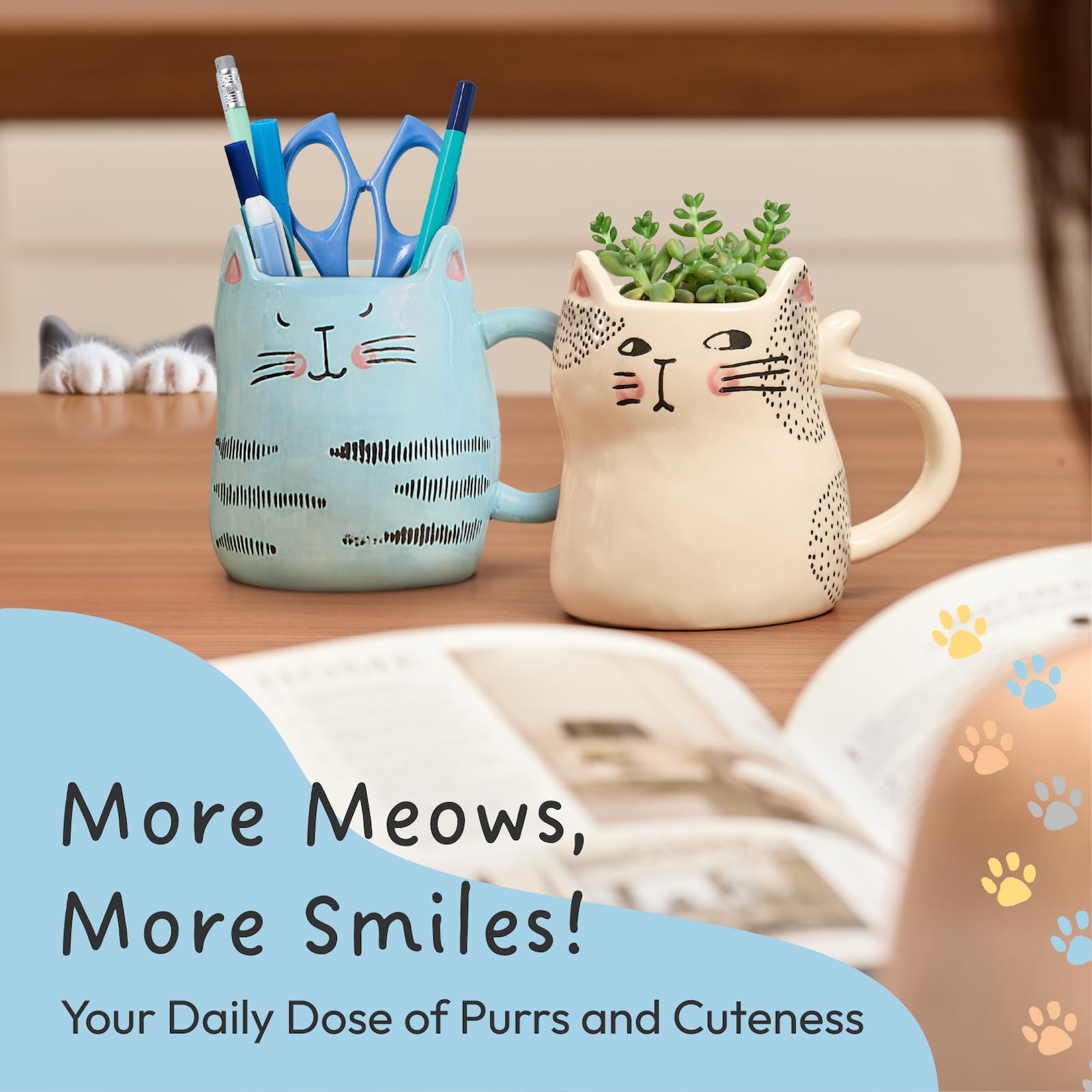 Gift-ready packaging for Bico cat mug set